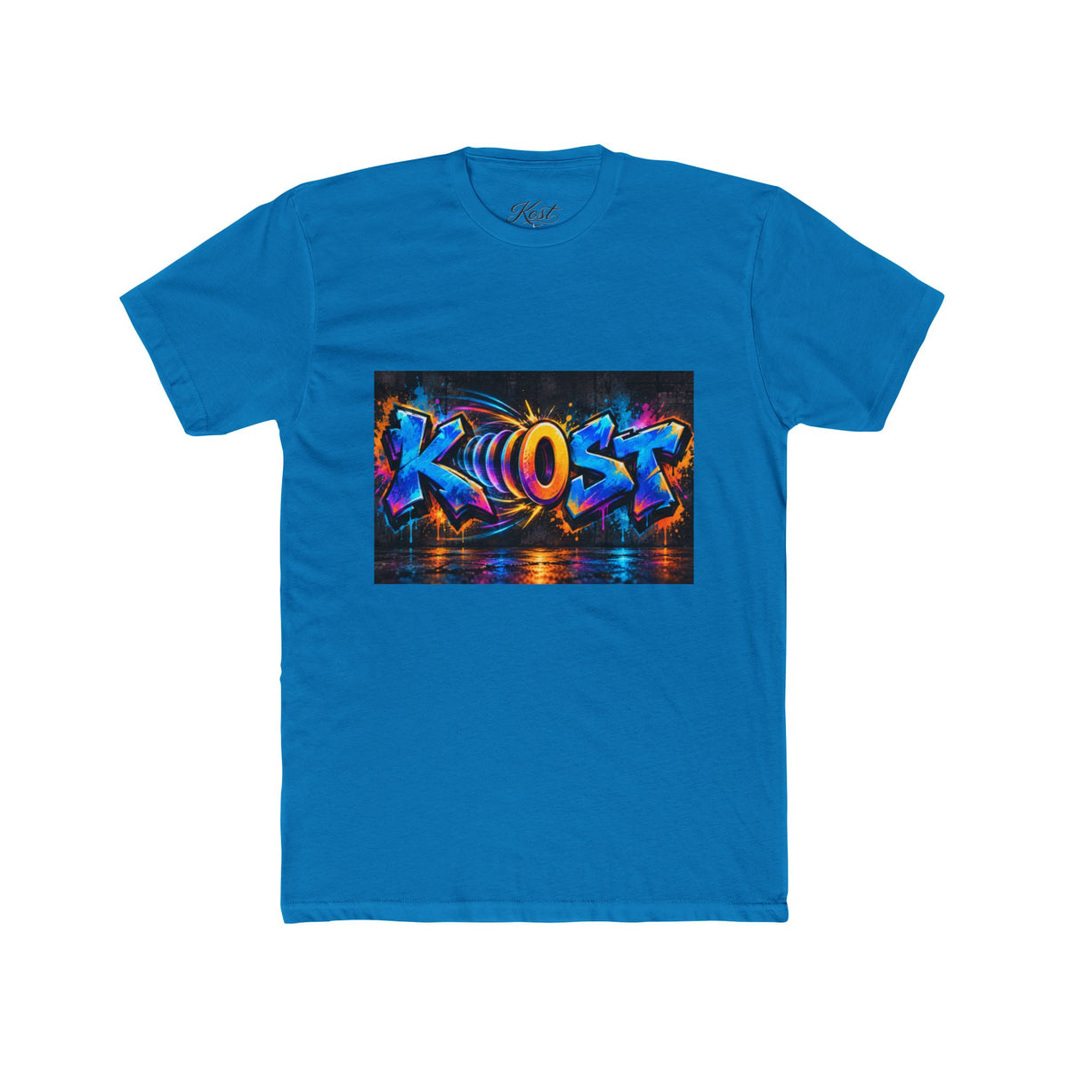 Graffiti 'KHOST' Art Tee - Vibrant Urban Streetwear Crewneck
