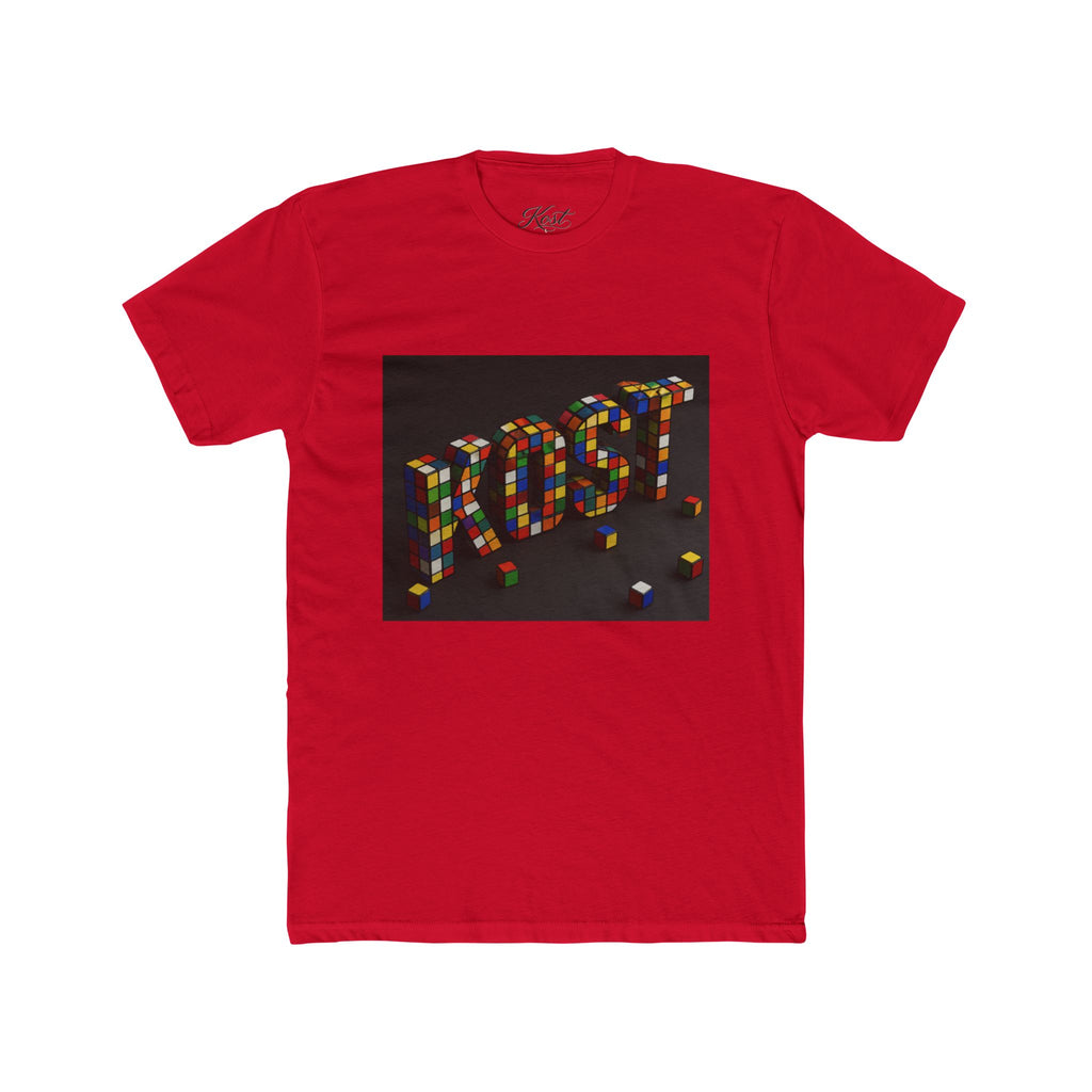 LOST Rubik Block Graphic Tee — Retro Puzzle Typography T‑Shirt