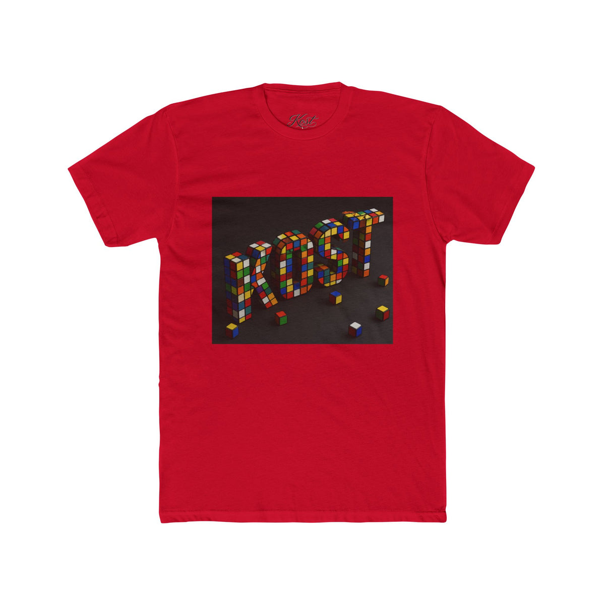 LOST Rubik Block Graphic Tee — Retro Puzzle Typography T‑Shirt