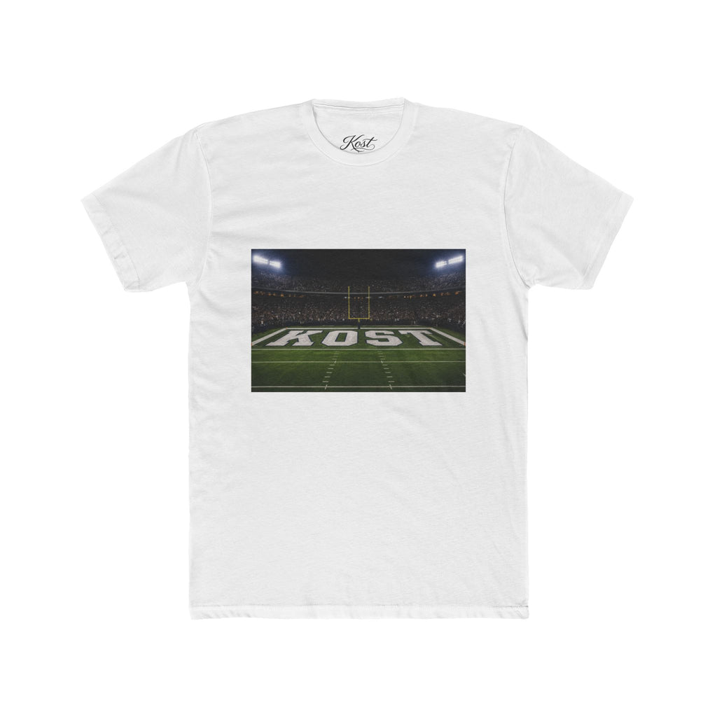 Football Stadium Field Photo Tee — 'KOST' Endzone Graphic