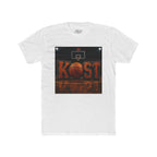 Basketball Court Graphic Tee — 'KOST' Logo with Basketball