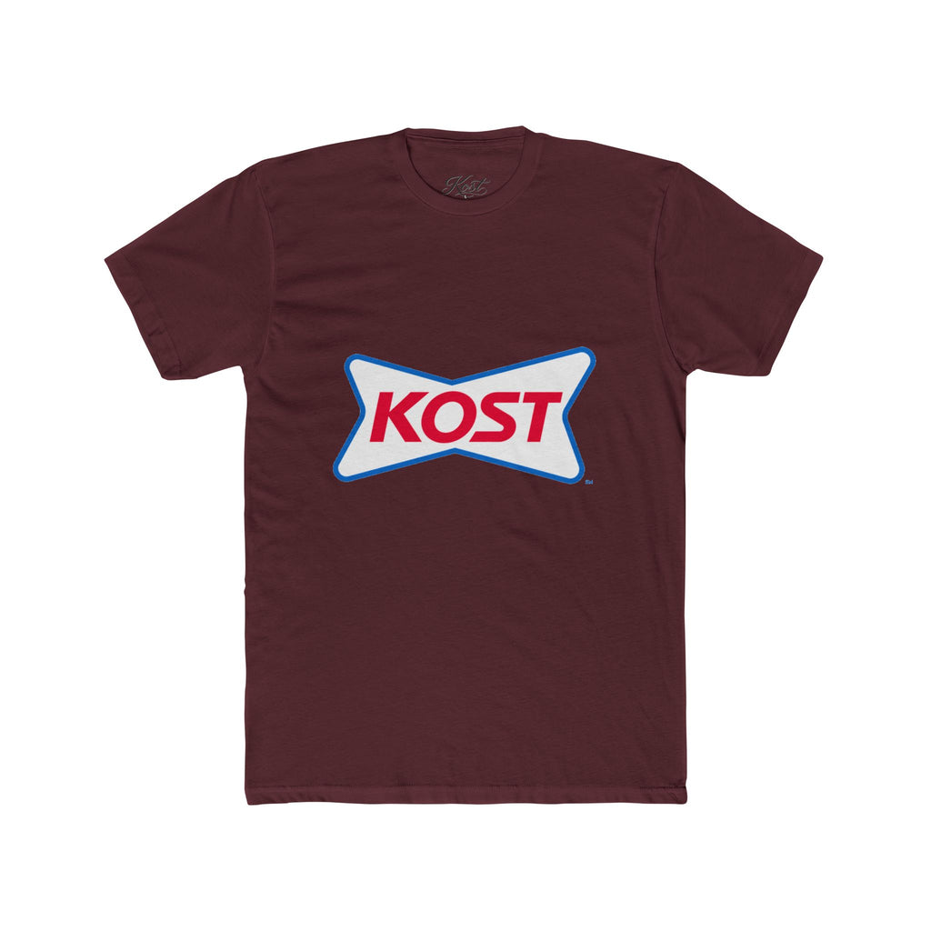 KOST Logo Tee — Retro Red & Blue Graphic T-Shirt