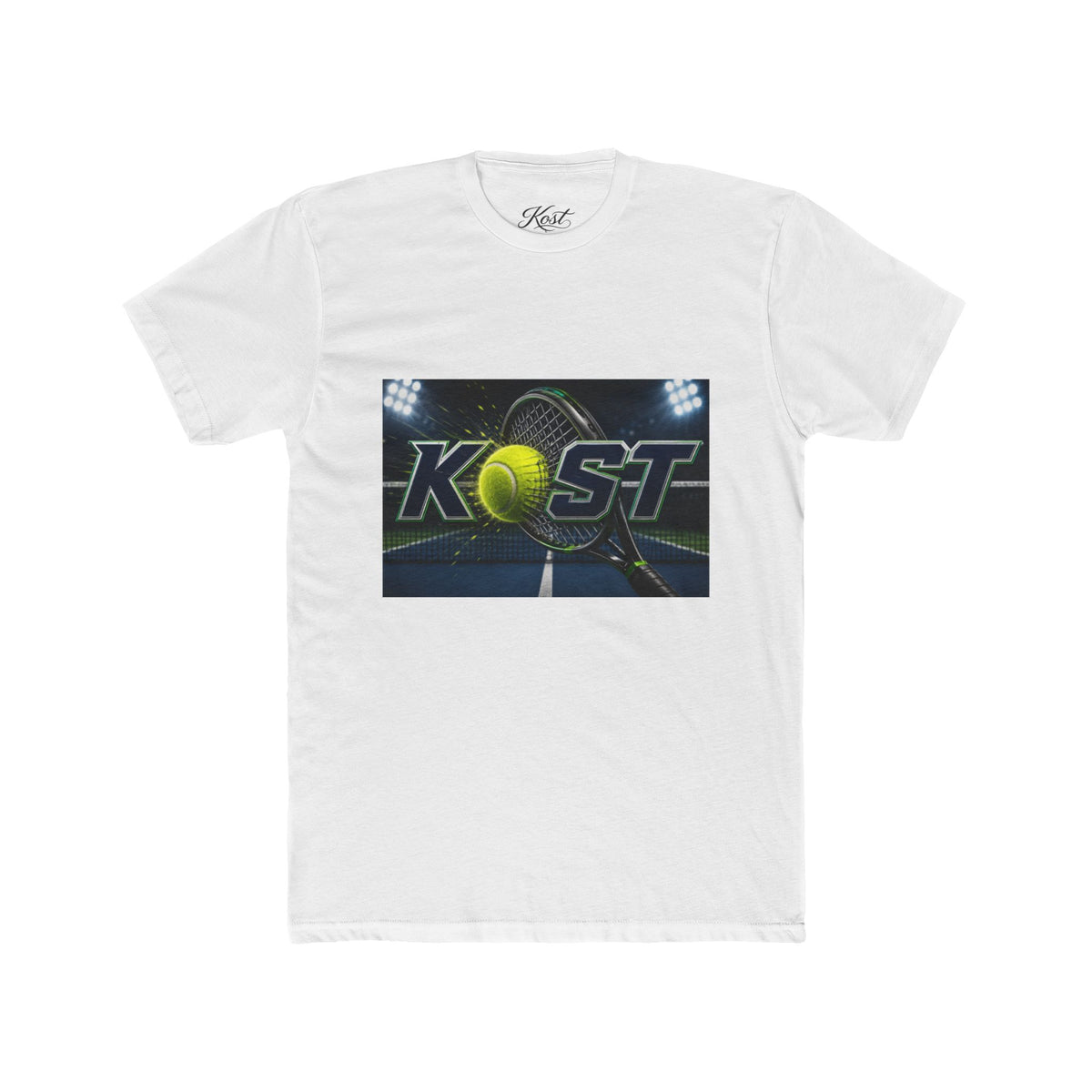 KOST Tennis Logo Tee — Court Night Graphic T-Shirt