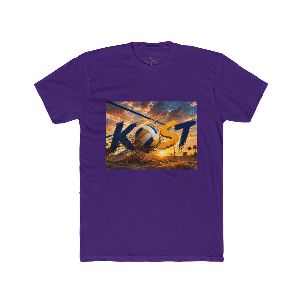 KOST Sunset Palm Tee — Vintage Radio Call Letters Beach T-Shirt