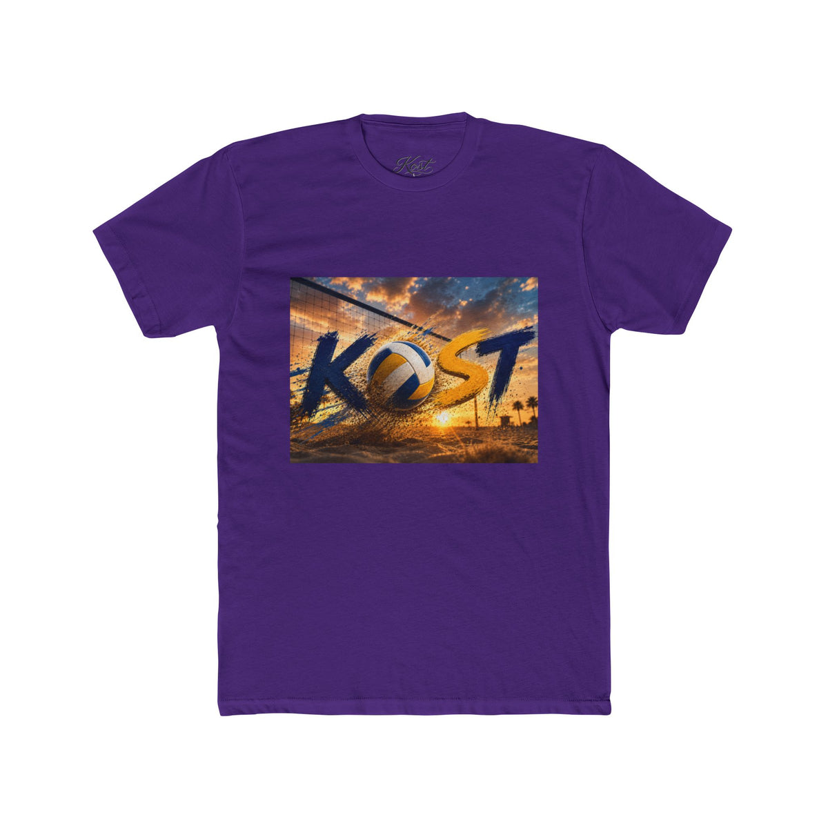 KOST Sunset Palm Tee — Vintage Radio Call Letters Beach T-Shirt