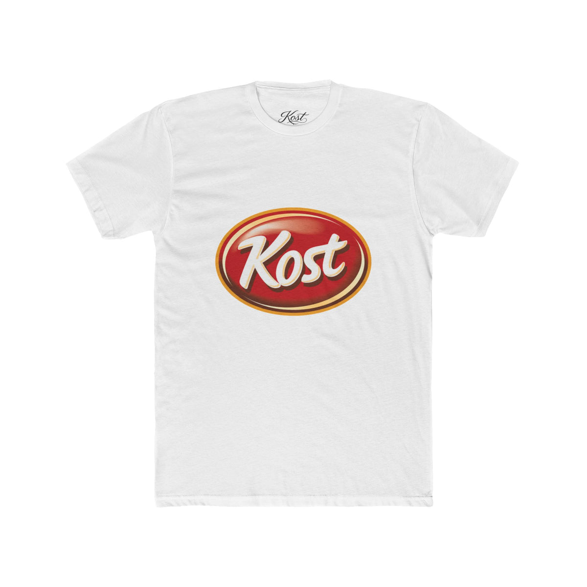 Kost Logo Tee — Retro Red Oval Graphic T‑Shirt