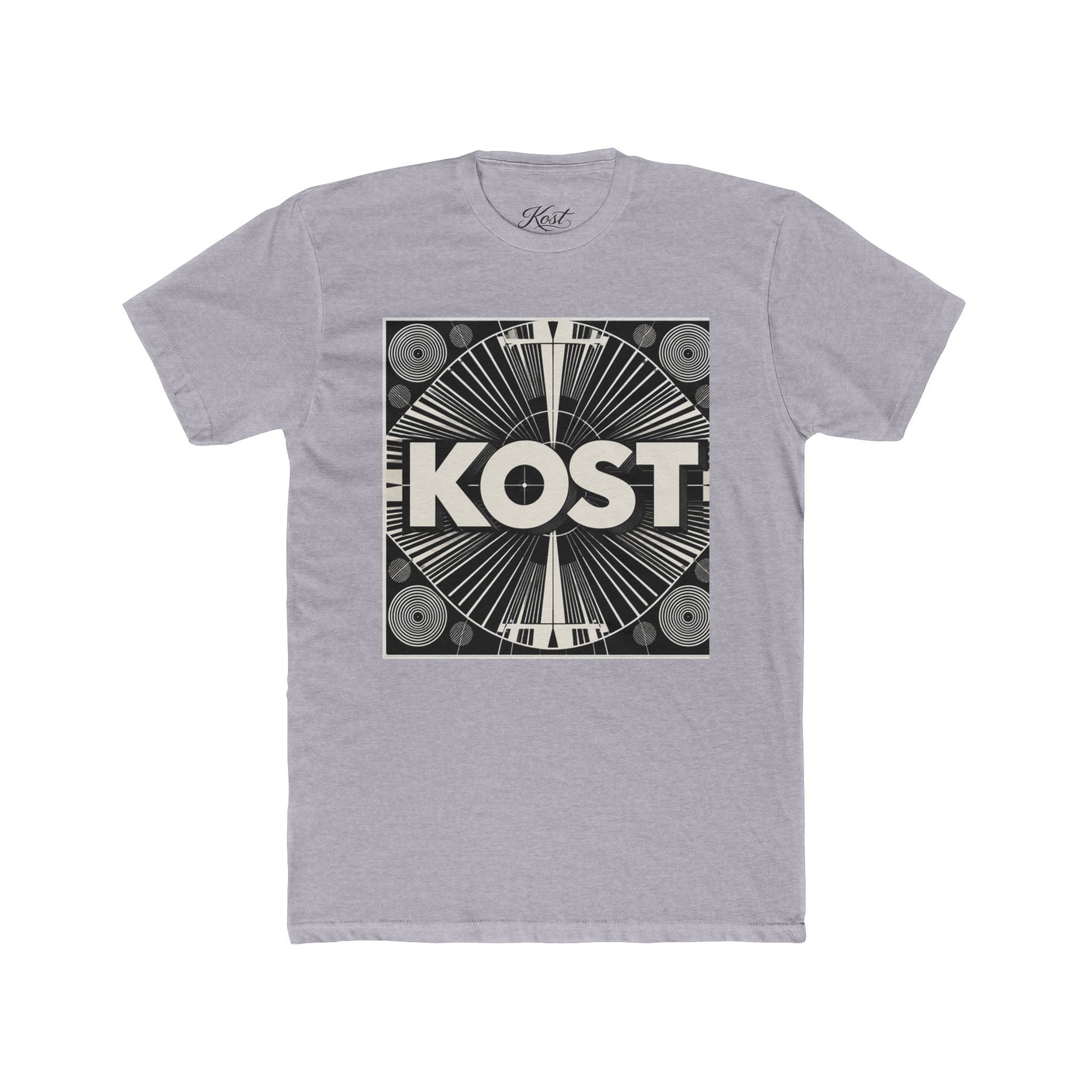 KOST Retro Record Label Tee — Vintage Vinyl Graphic T-Shirt