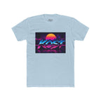 Retro Sunset "ROST" Graphic Tee — 80s Vaporwave Palm Beach T-Shirt