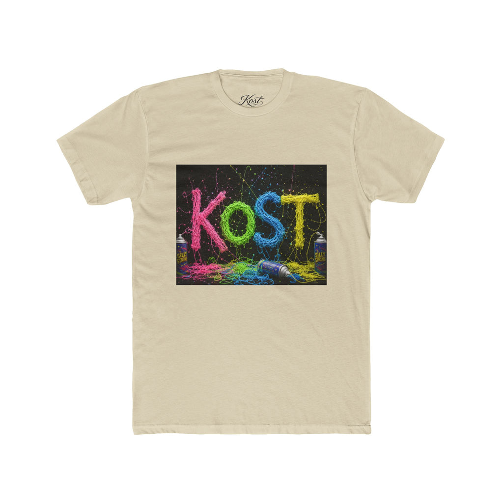 KOST Colorful Abstract Art Cotton T-Shirt