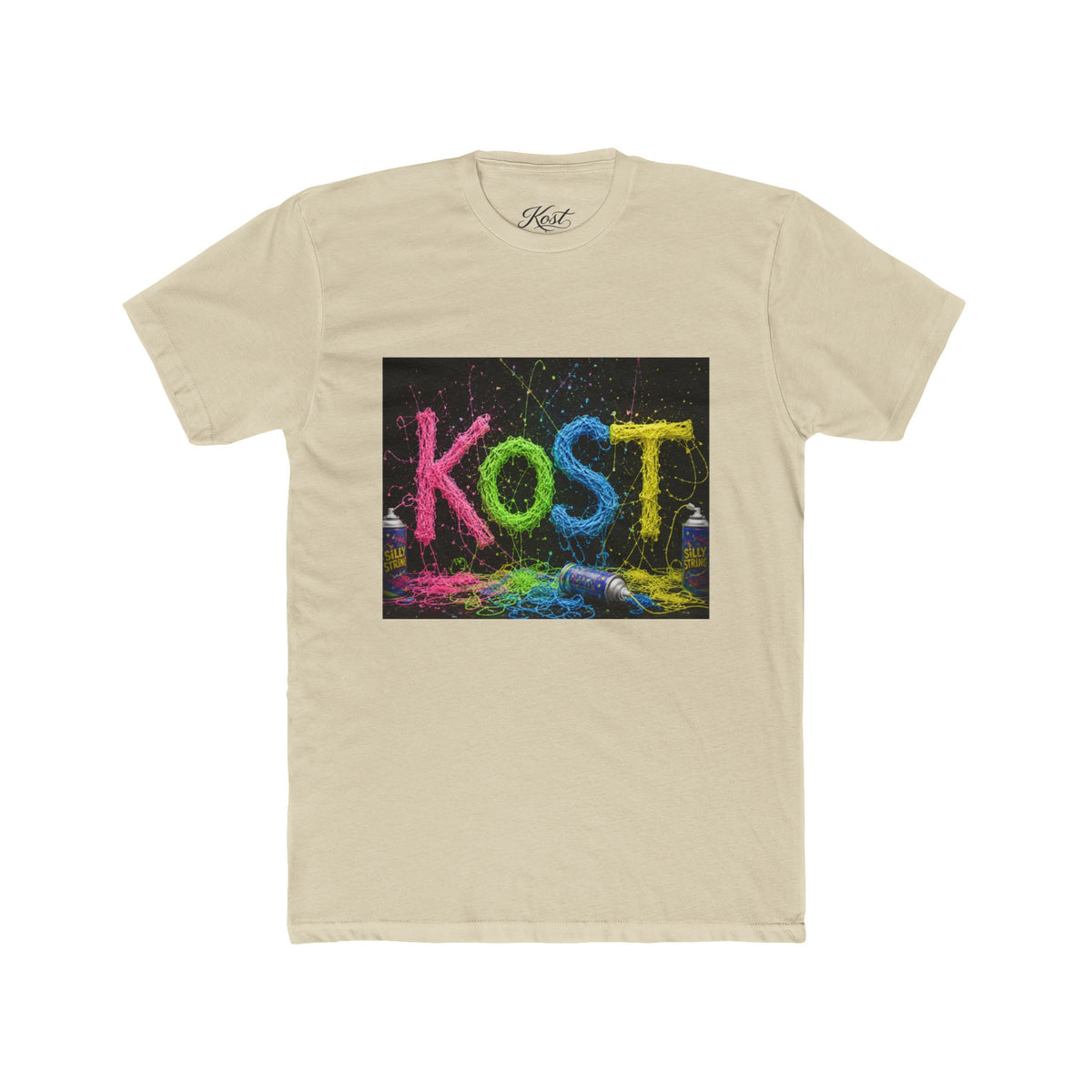 KOST Colorful Abstract Art Cotton T-Shirt
