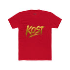 KOST Gold Script T‑Shirt — Streetwear Graphic Tee with Metallic Brush Lettering