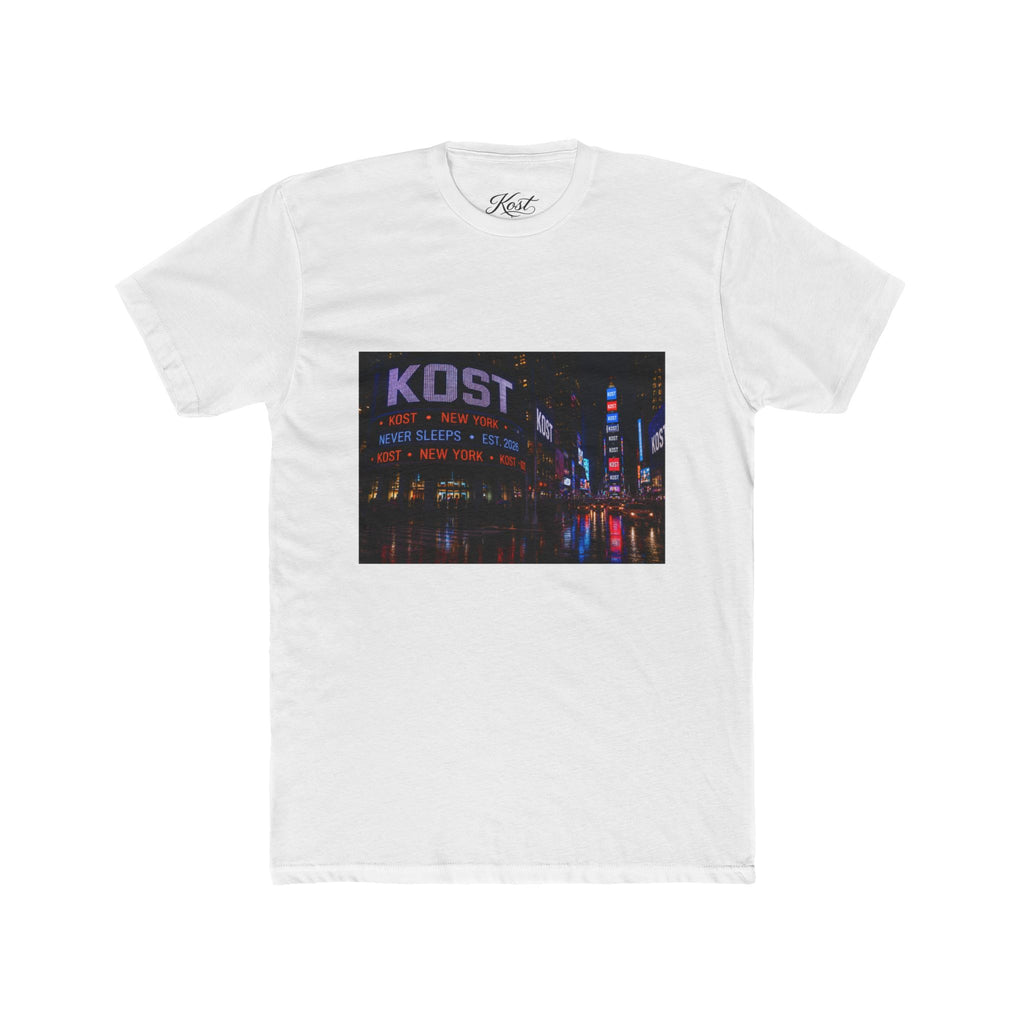 KOST Neon City Crew Tee — Retro Nightscape Graphic T‑Shirt