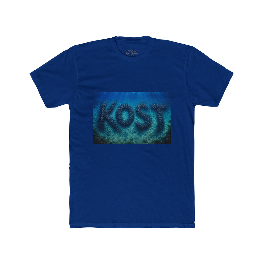 KOST Blue Abstract Graphic T-Shirt