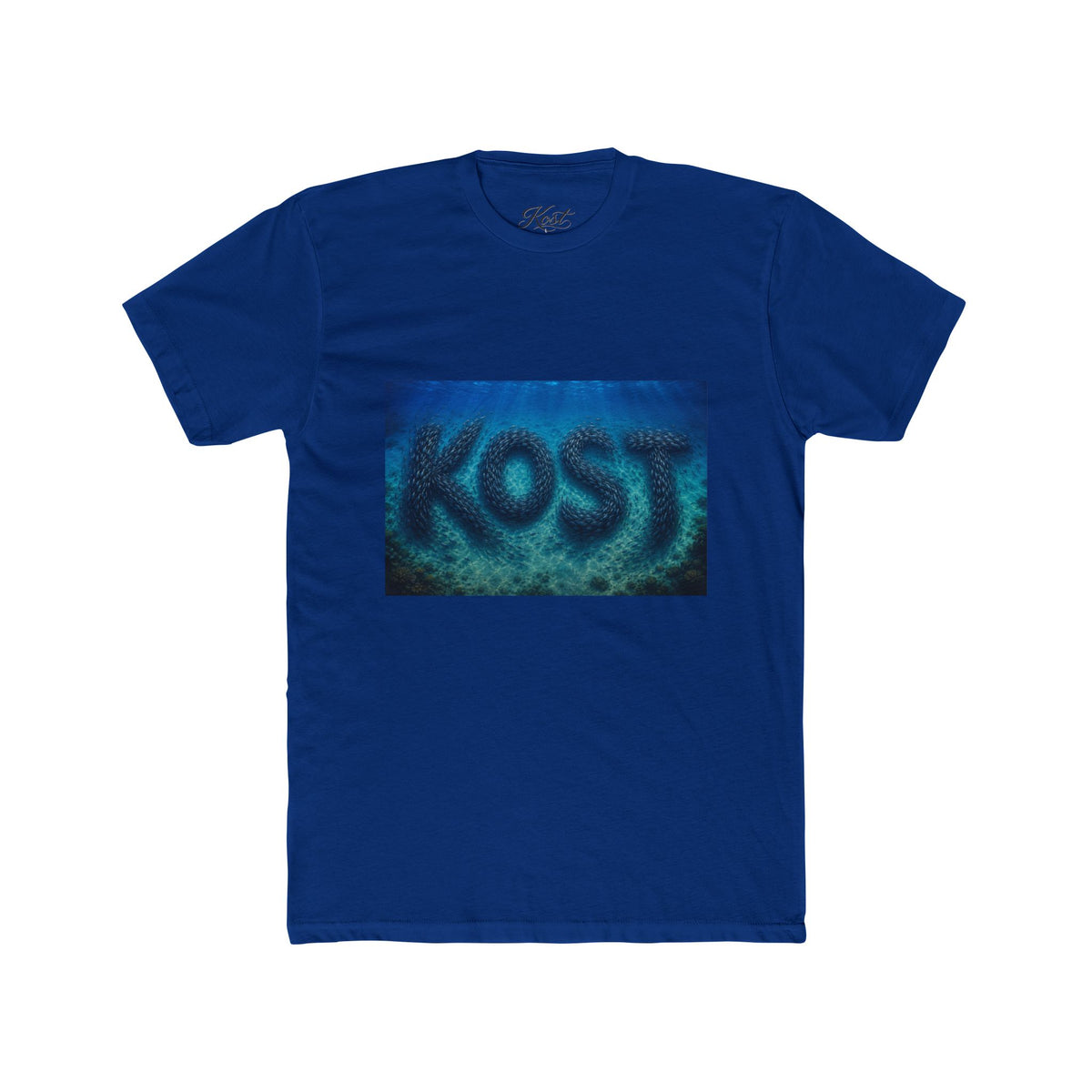KOST Blue Abstract Graphic T-Shirt