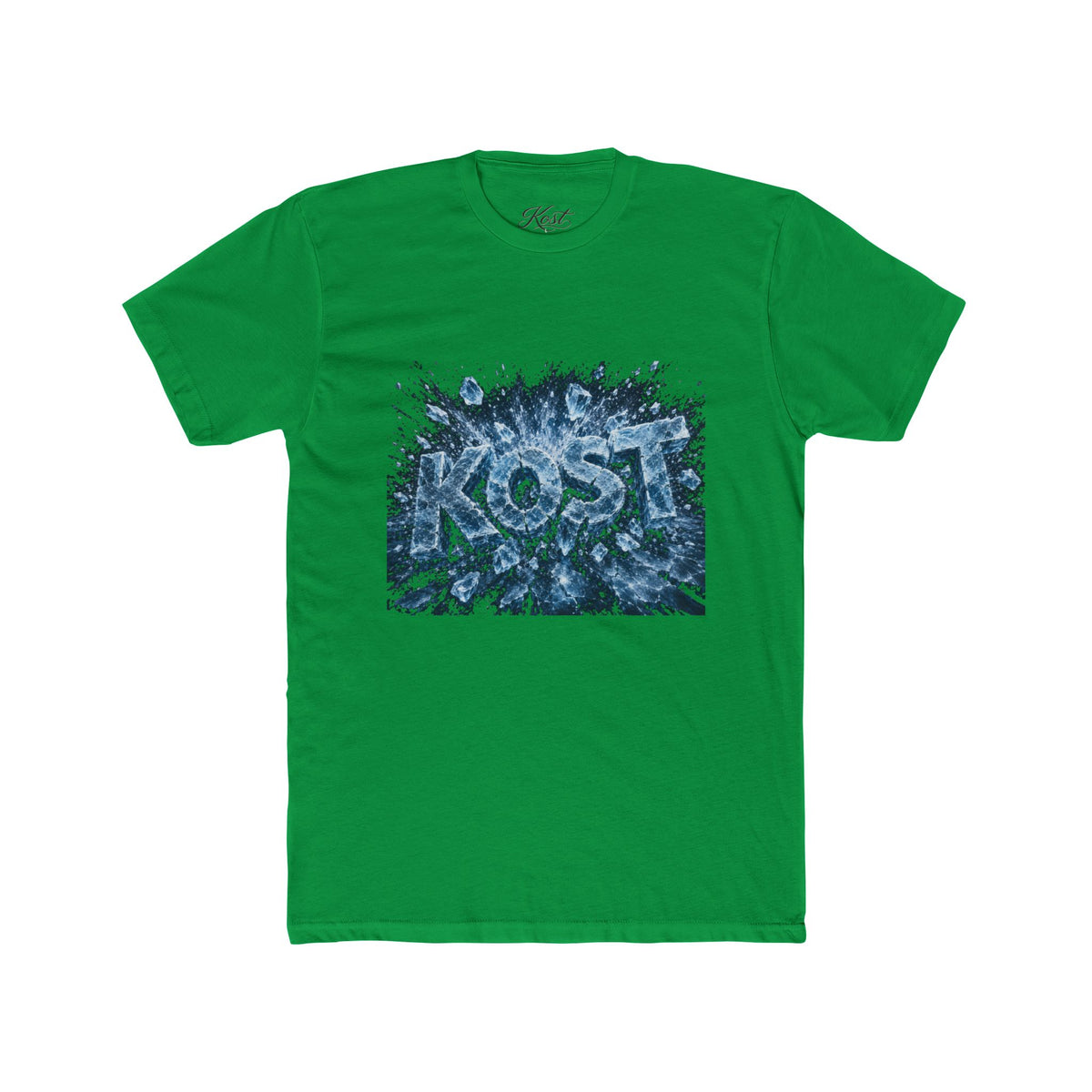 KOST Abstract Blue Graphic Cotton Crew Tee