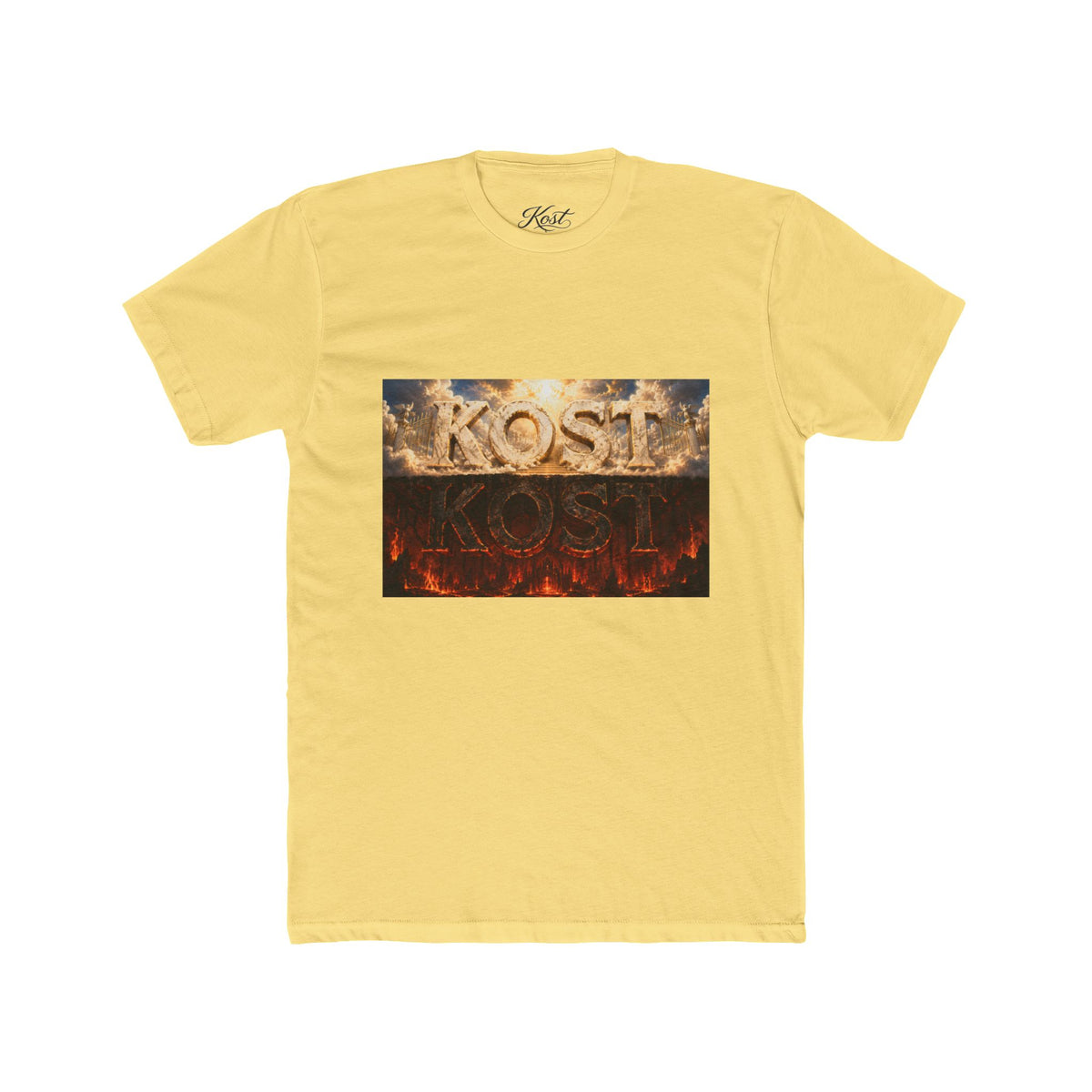 Kost Fiery Smoke Graphic Tee — Rock/Metal Band Style Shirt