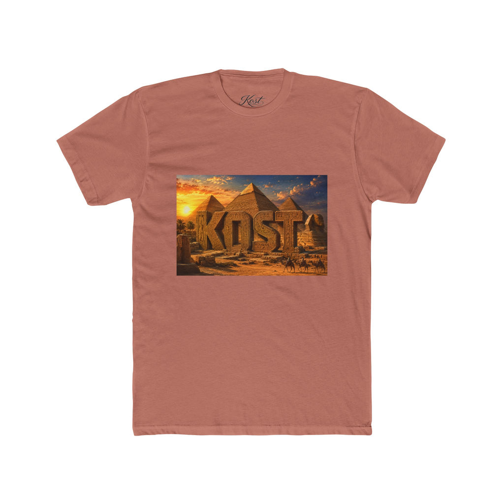 Pyramids Sunset Tee — 'KOST' Desert Graphic T-Shirt