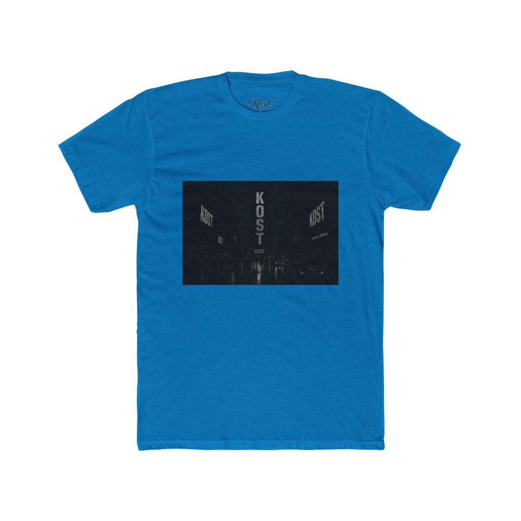 KOST Neon Sign Photo Tee — Vintage Urban Night Streetwear T-Shirt