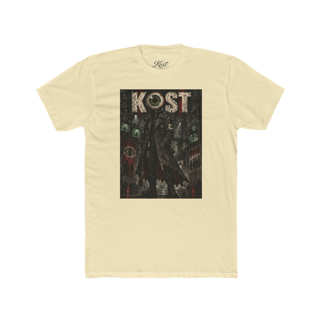 KOST Gothic Black Art Tee — Dark Vintage Band-Style Graphic T-Shirt