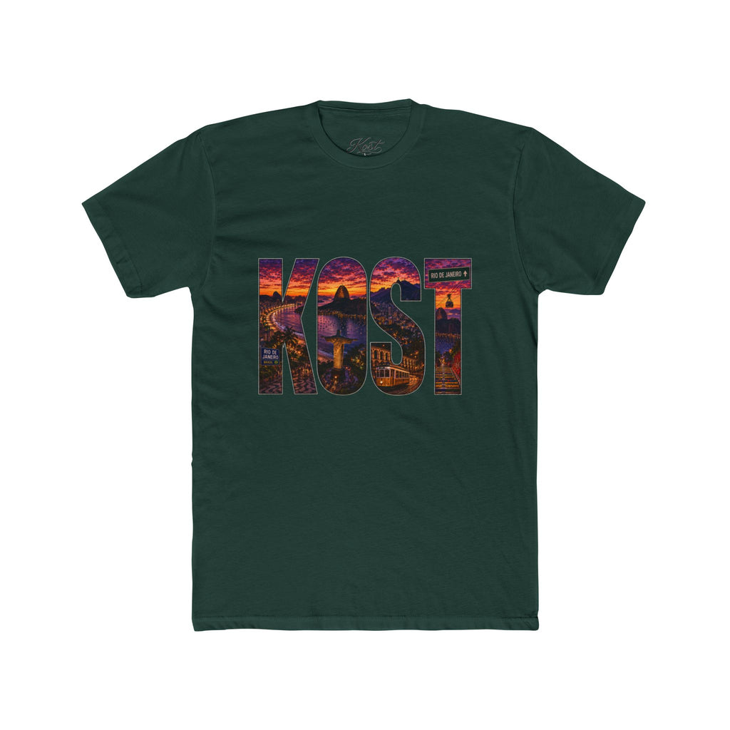 KOST Sunset Graphic Tee — Bold City Name Lettering T-Shirt