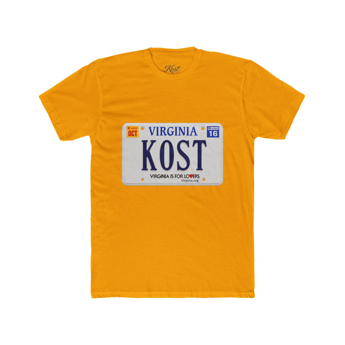 Virginia License Plate 'KOST' T-Shirt