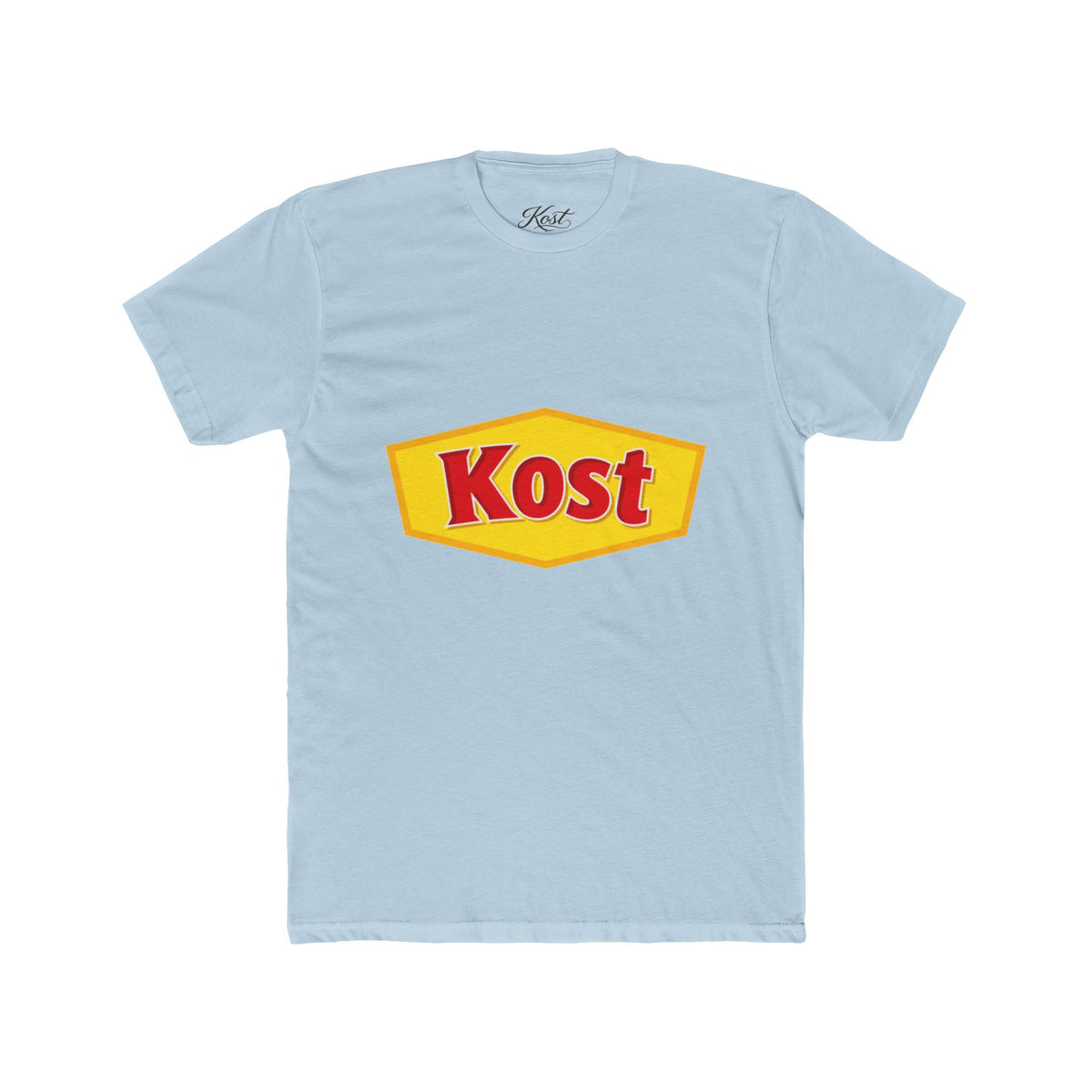 Kost Logo Tee — Retro Yellow & Red Graphic T-Shirt