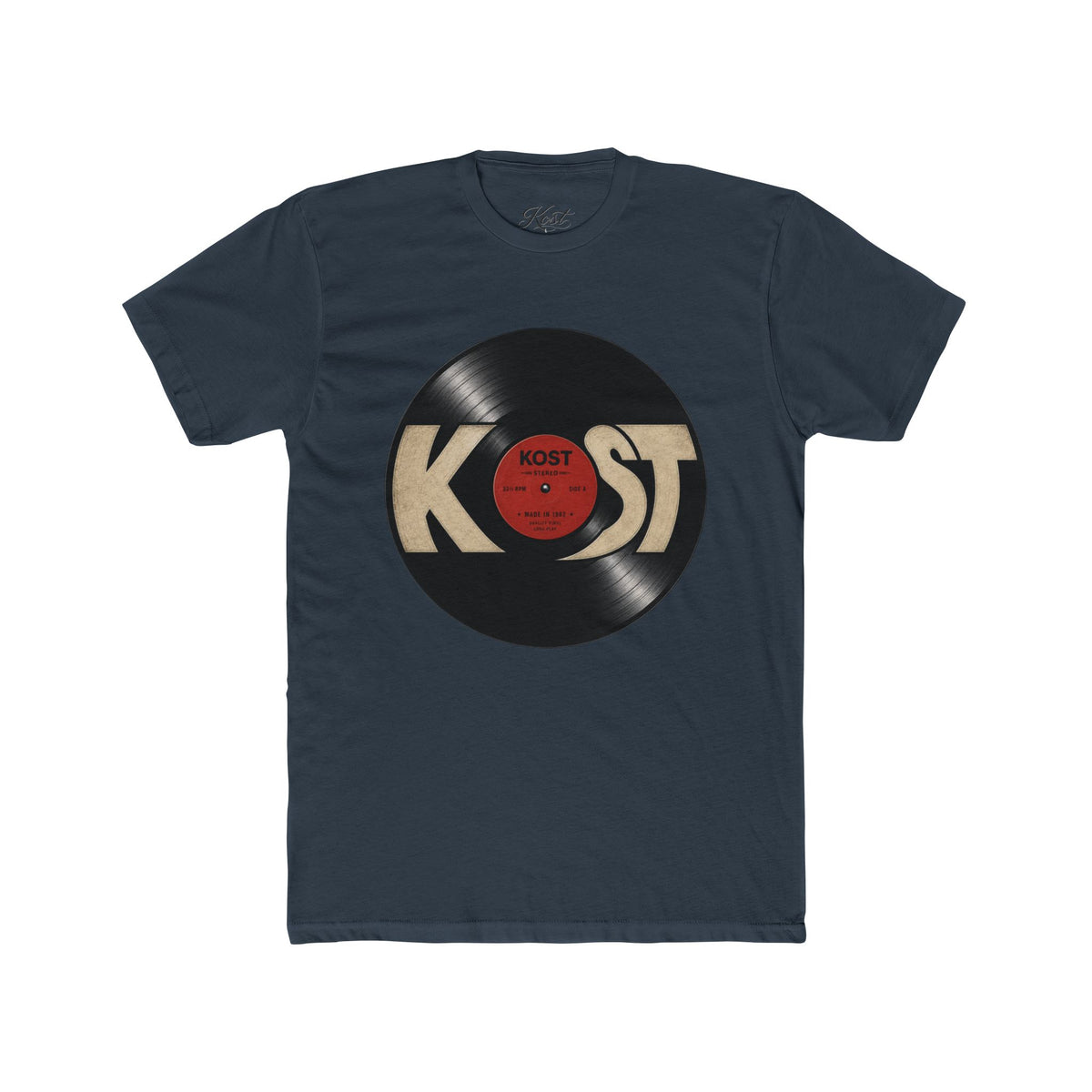 Vintage Record KOST Vinyl Tee — Retro Music Lover Shirt
