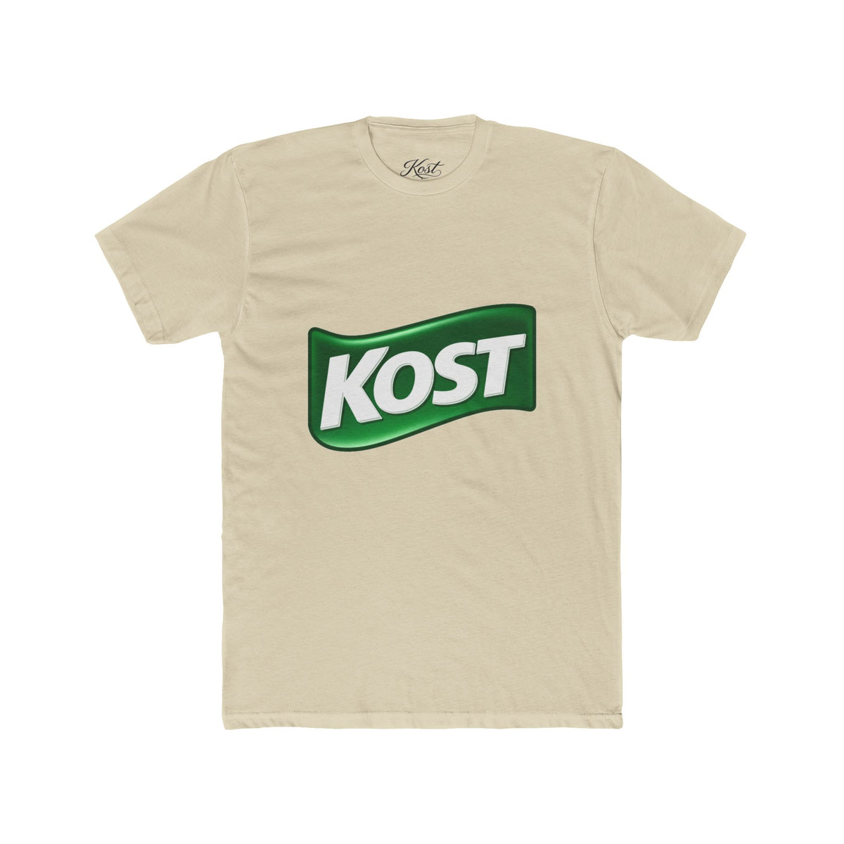 KOST Logo Tee — Vintage Green Wave Graphic T-Shirt