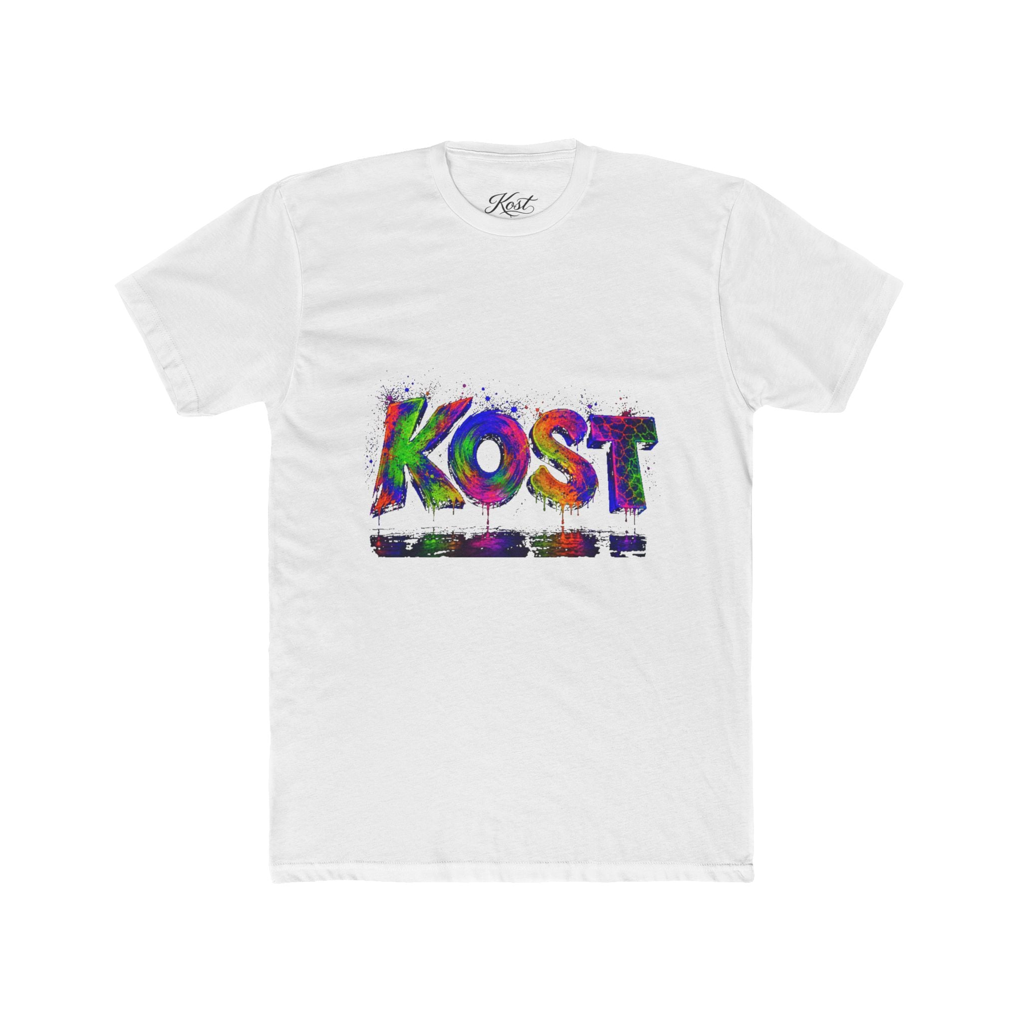 KOST Color-Splatter Tee — Retro Graffiti Graphic T-Shirt