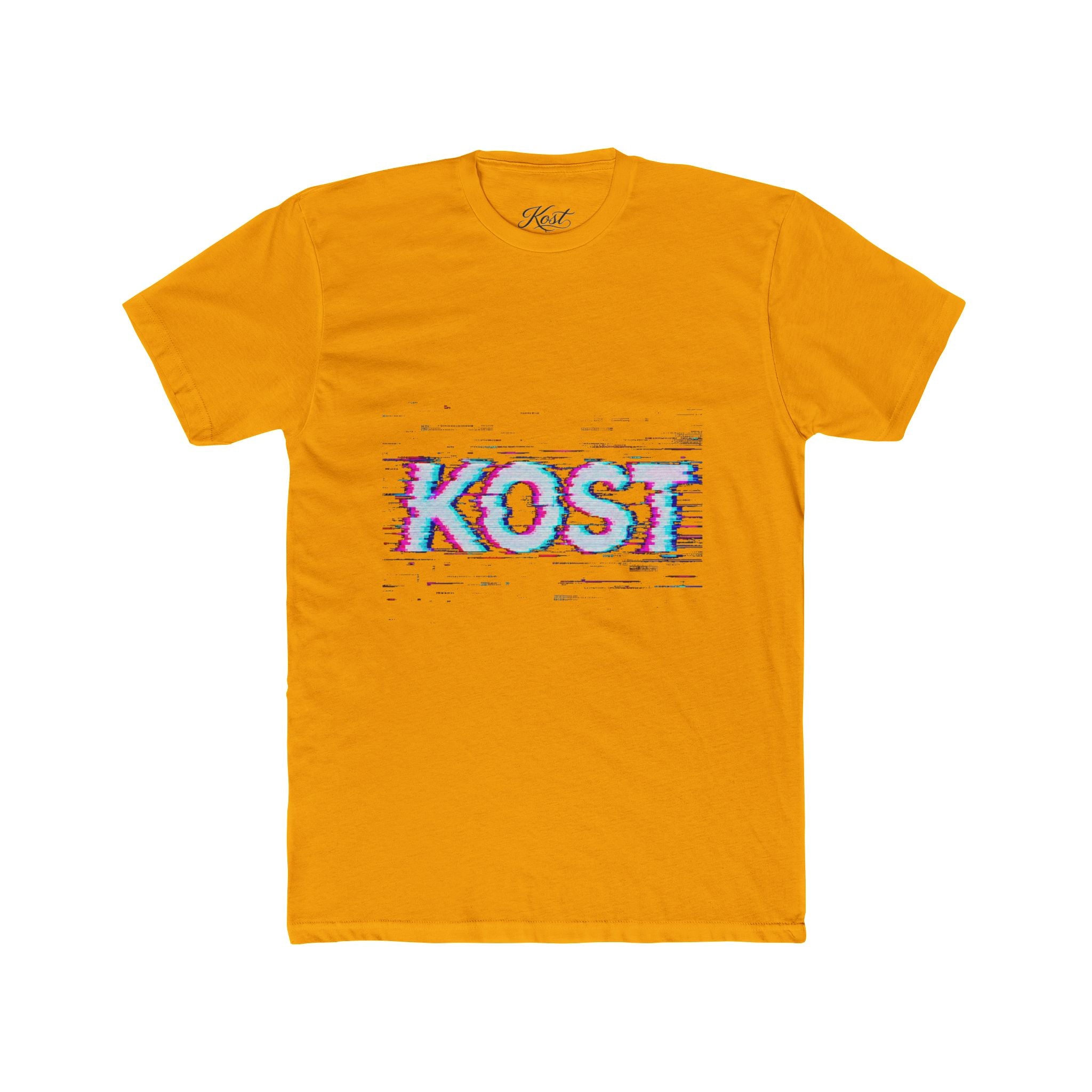 KOST Glitch Graphic Tee — Retro Vaporwave Logo T-Shirt