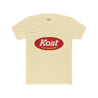 Kost Logo Tee — Vintage Red "Kost" Oval Graphic Cotton T-Shirt