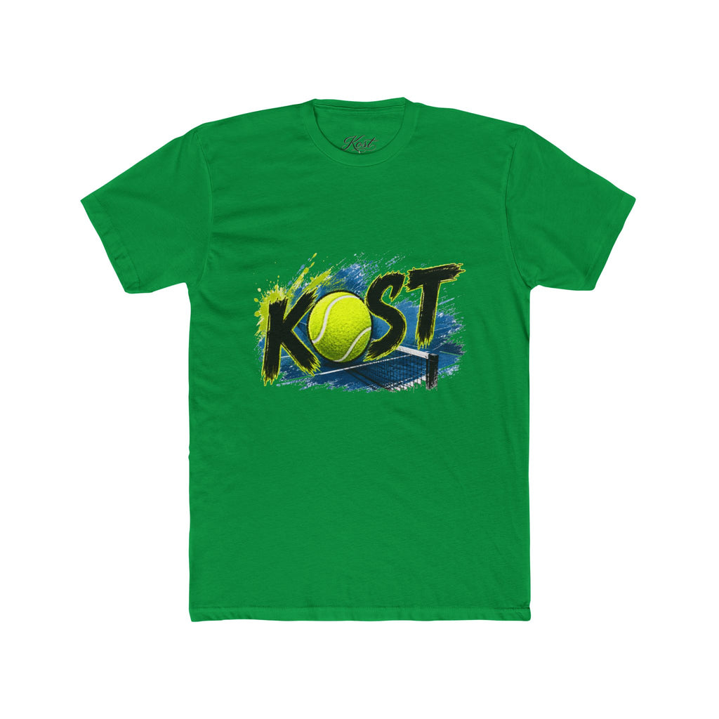 KOST Tennis Logo T‑Shirt — Vintage Brushstroke Tennis Graphic Tee