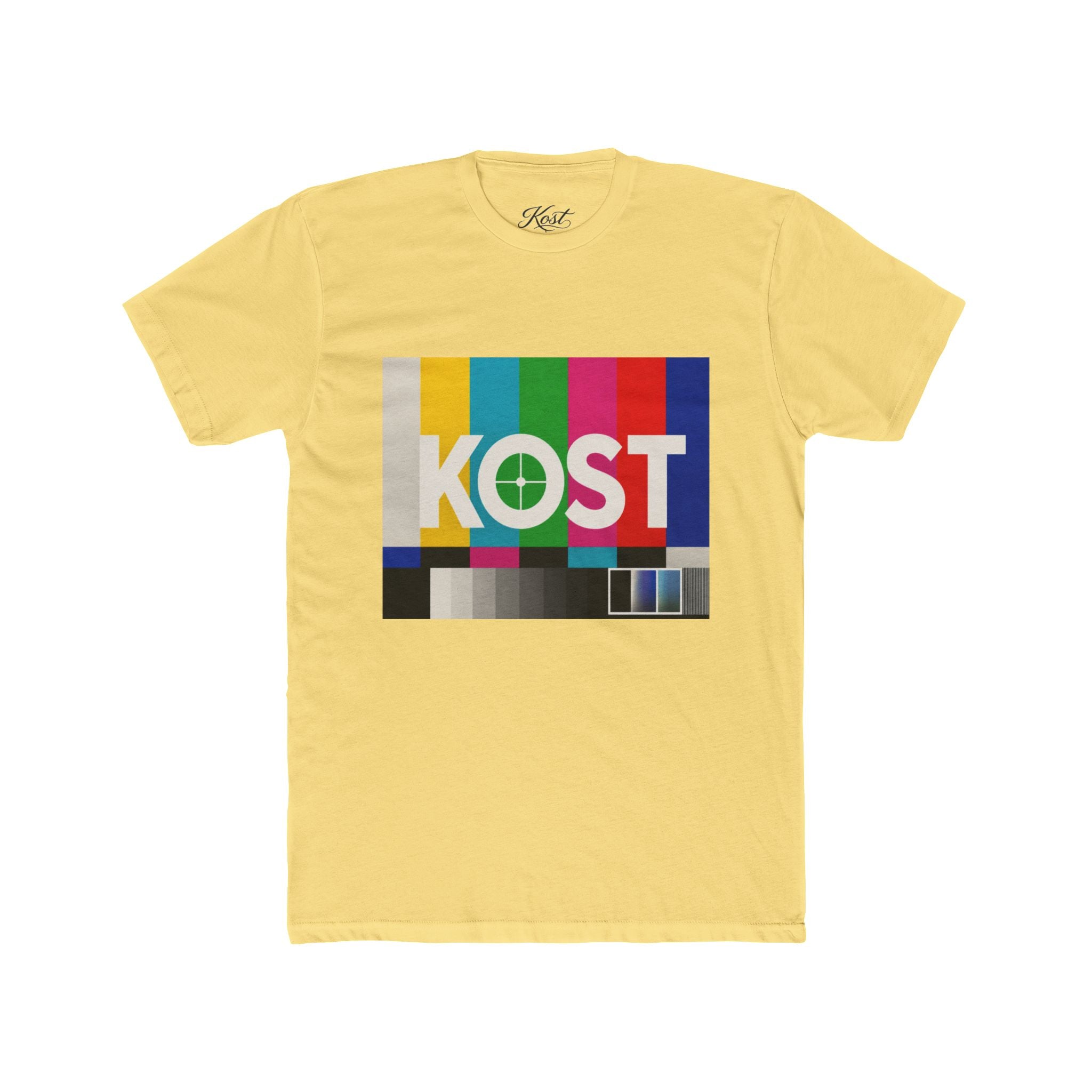 KOST Vintage TV Test Pattern Tee — Retro Broadcast Graphic T-Shirt