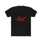 Kost Script Tee — Vintage Red Logo Cotton T-Shirt