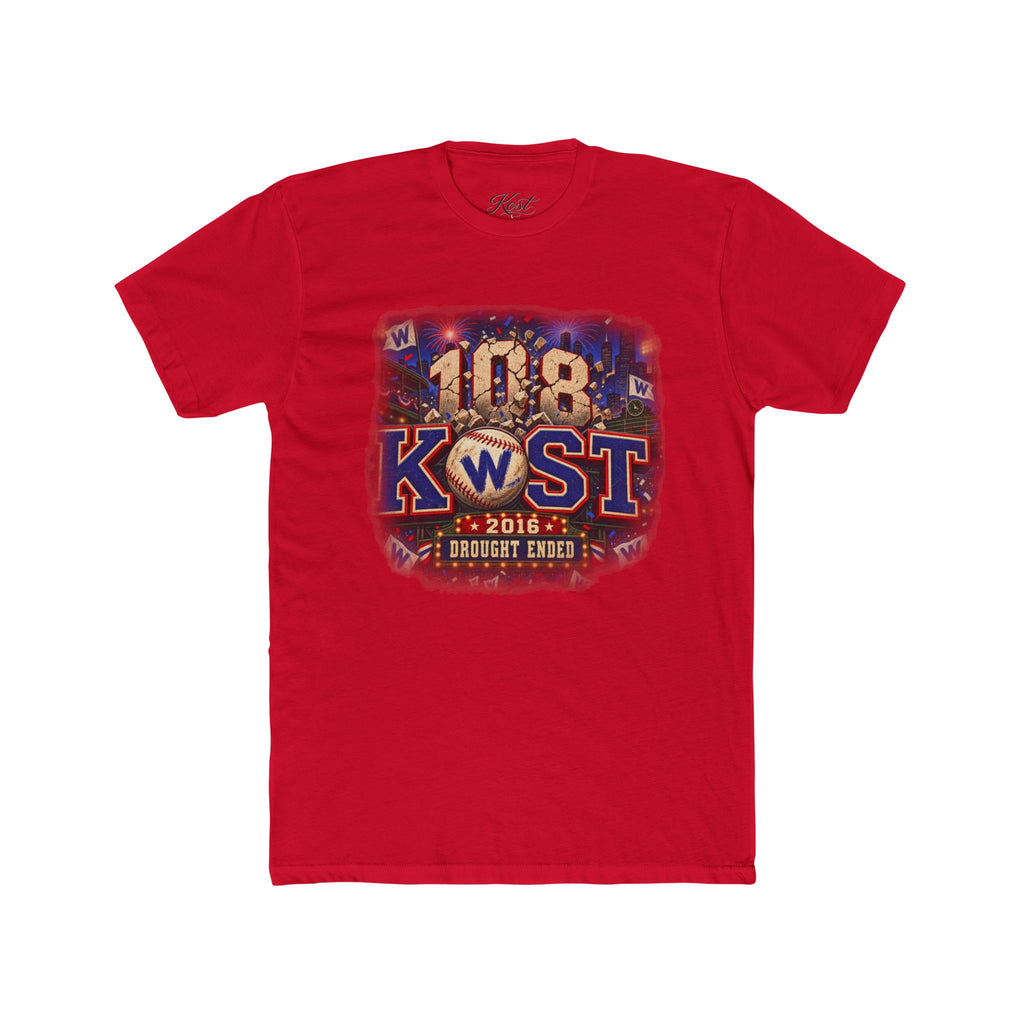 108 KWST Vintage Radio Tee — "Drought Ends" Retro Station Shirt