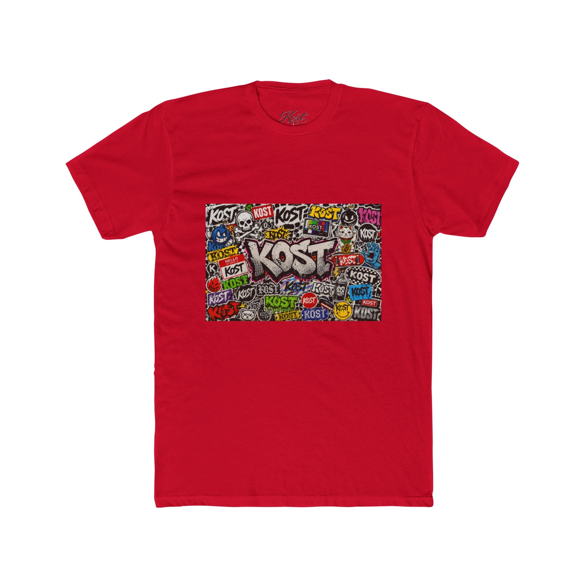 KOST Graffiti Logo Crew T‑Shirt — Urban Streetwear Graphic Tee