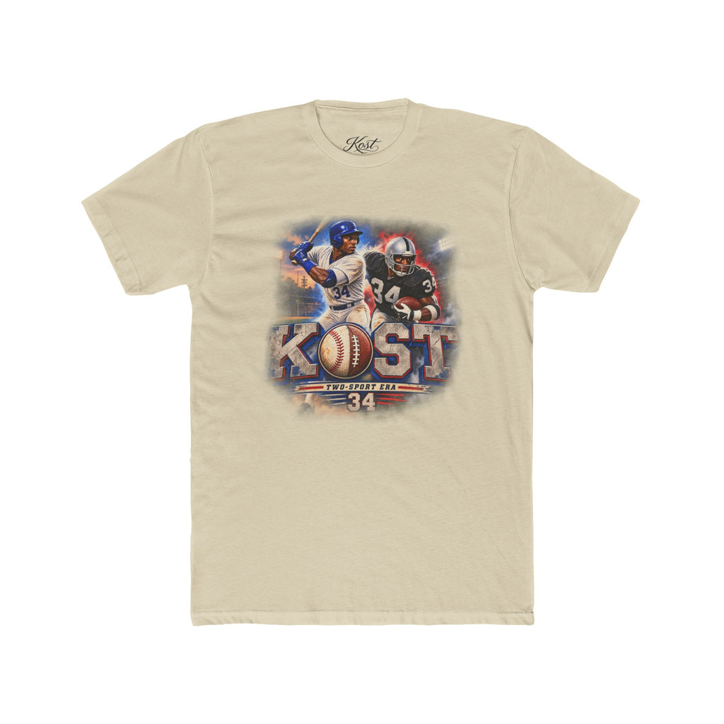 Kost Vintage Baseball & Football Collage Tee