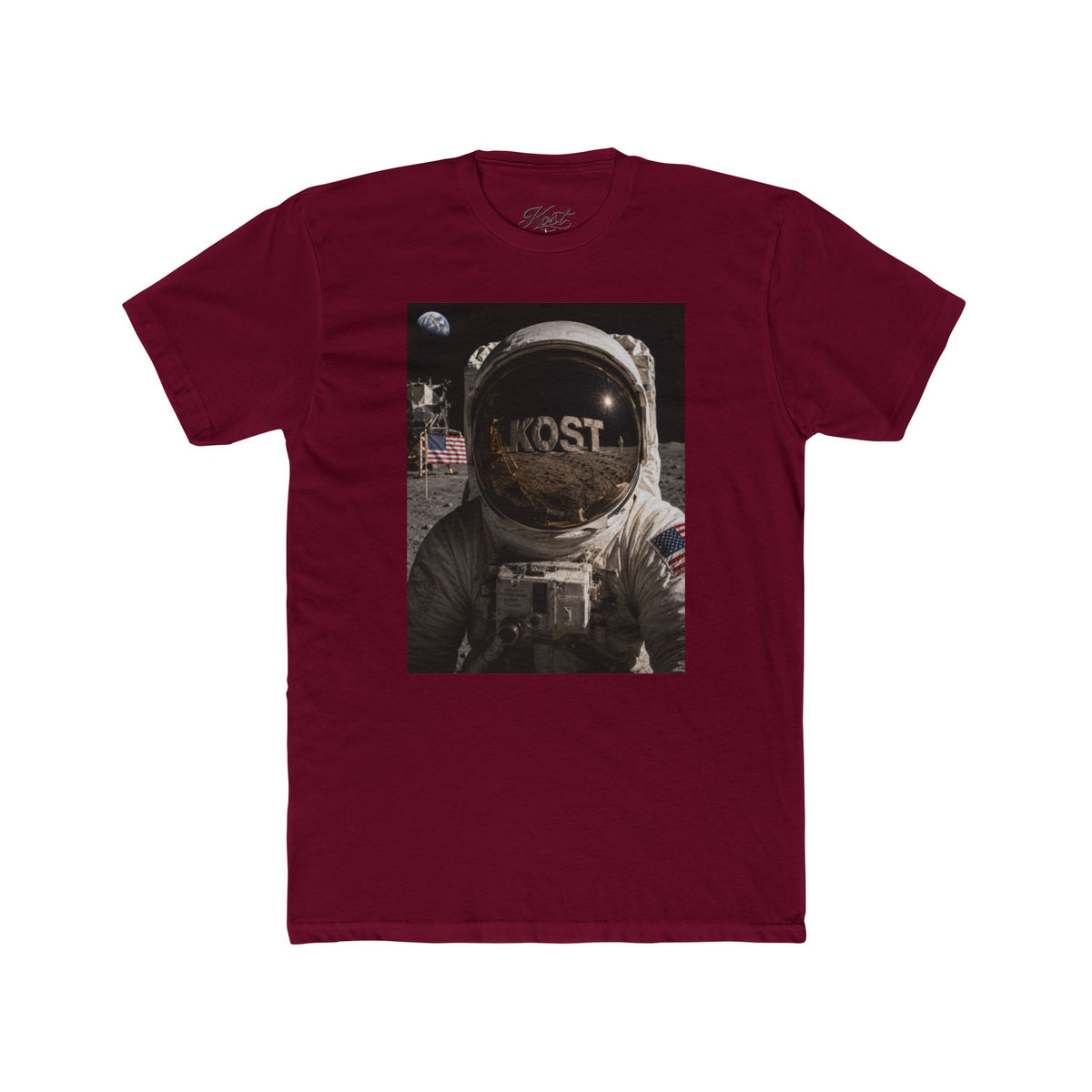 Astronaut Moonwalk T‑Shirt — Vintage Space Helmet Graphic