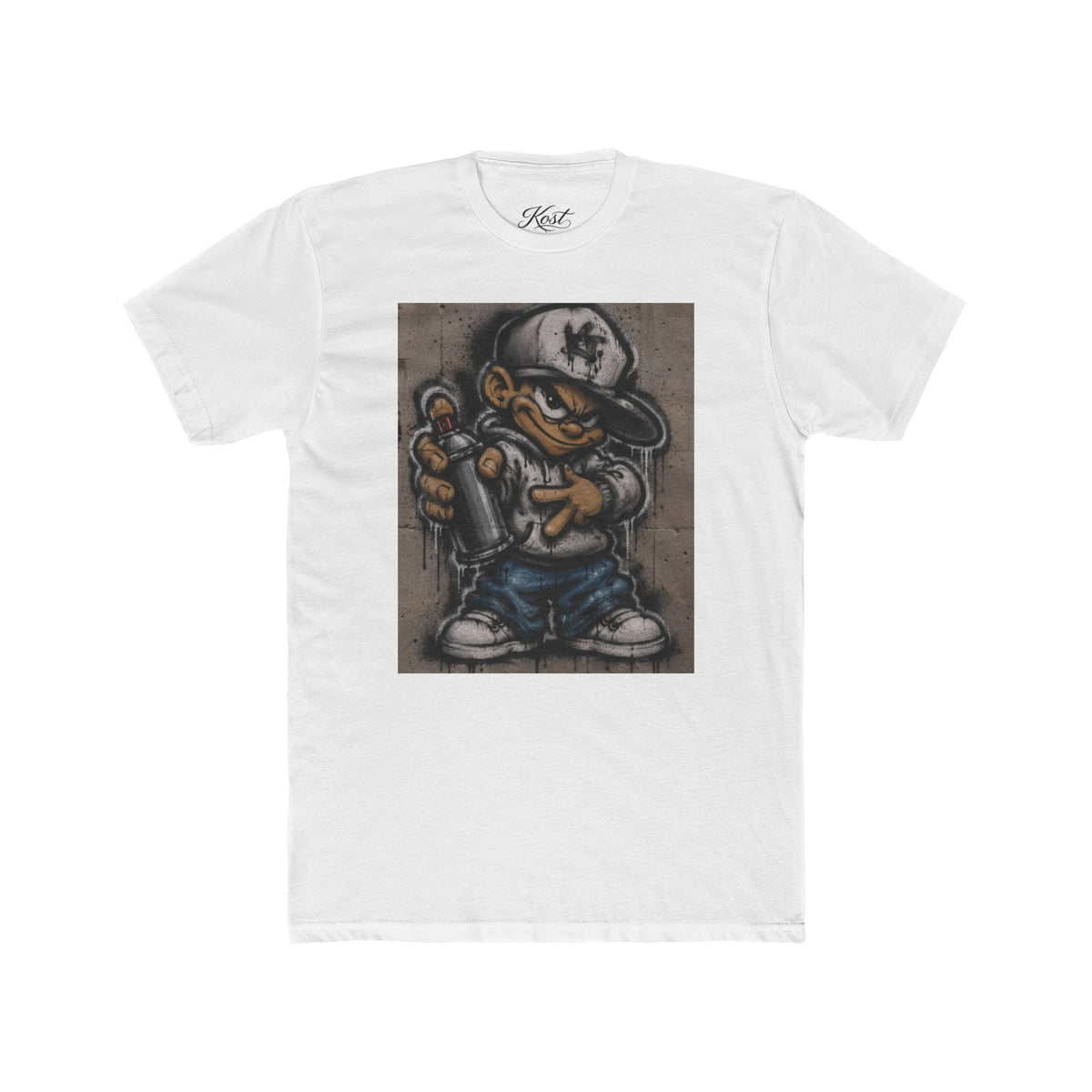 Graffiti Kid Tee — Urban Street Art Cartoon T-Shirt