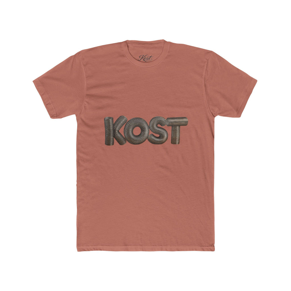 KOST Logo Tee — Retro 3D Lettering Cotton T‑Shirt