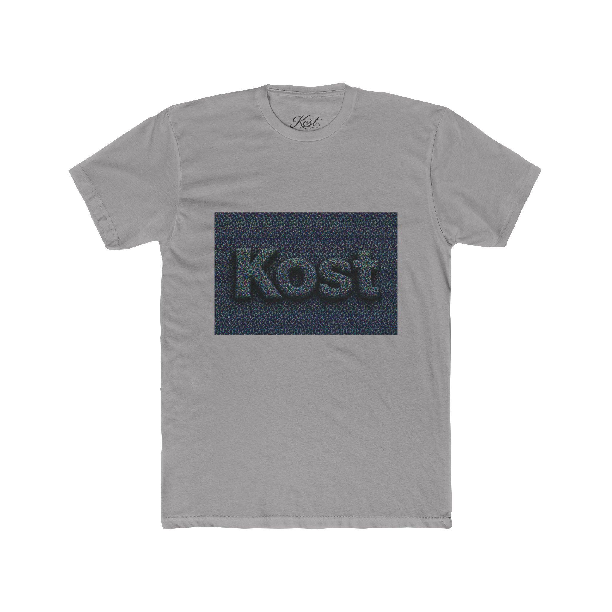 Kost Embroidered Logo Tee — Minimalist Cotton Crew T‑Shirt