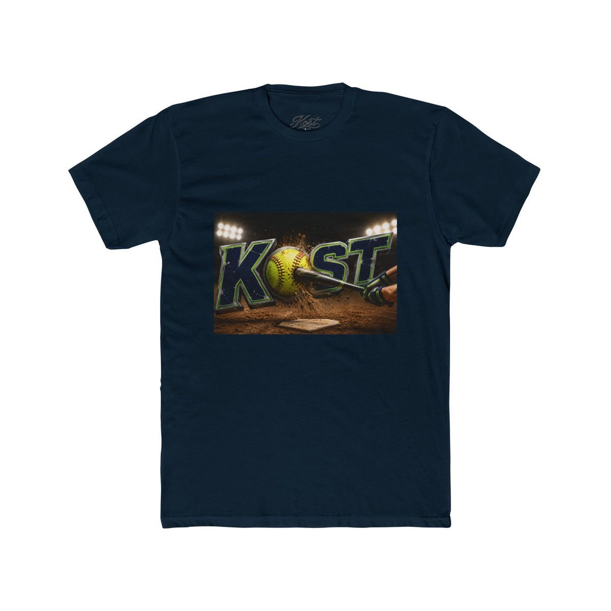 Baseball Stadium Graphic Tee — "Kast" Night Game Design