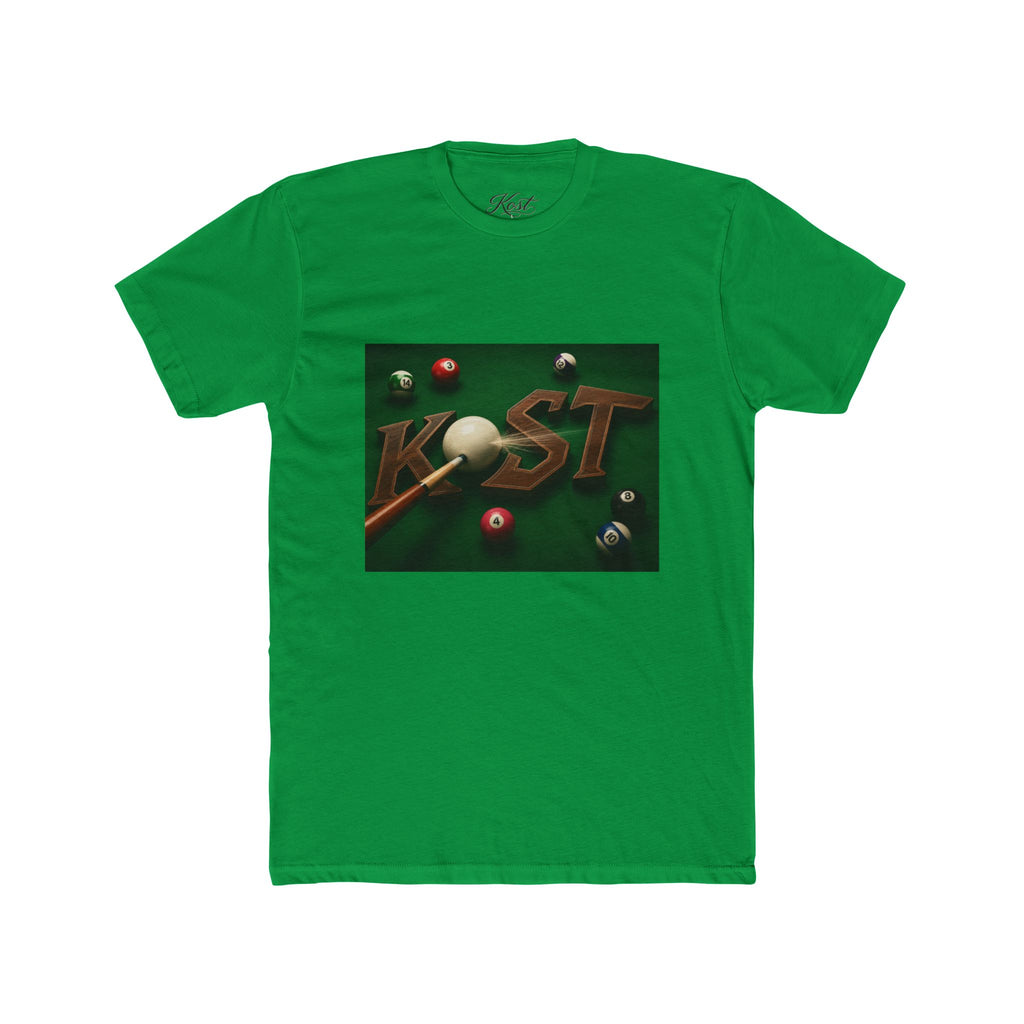 Billiards Pool Table Graphic Tee — 'KIST' 3D Cue Ball Design