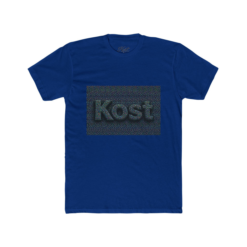 Kost Embroidered Logo Tee — Minimalist Cotton Crew T‑Shirt