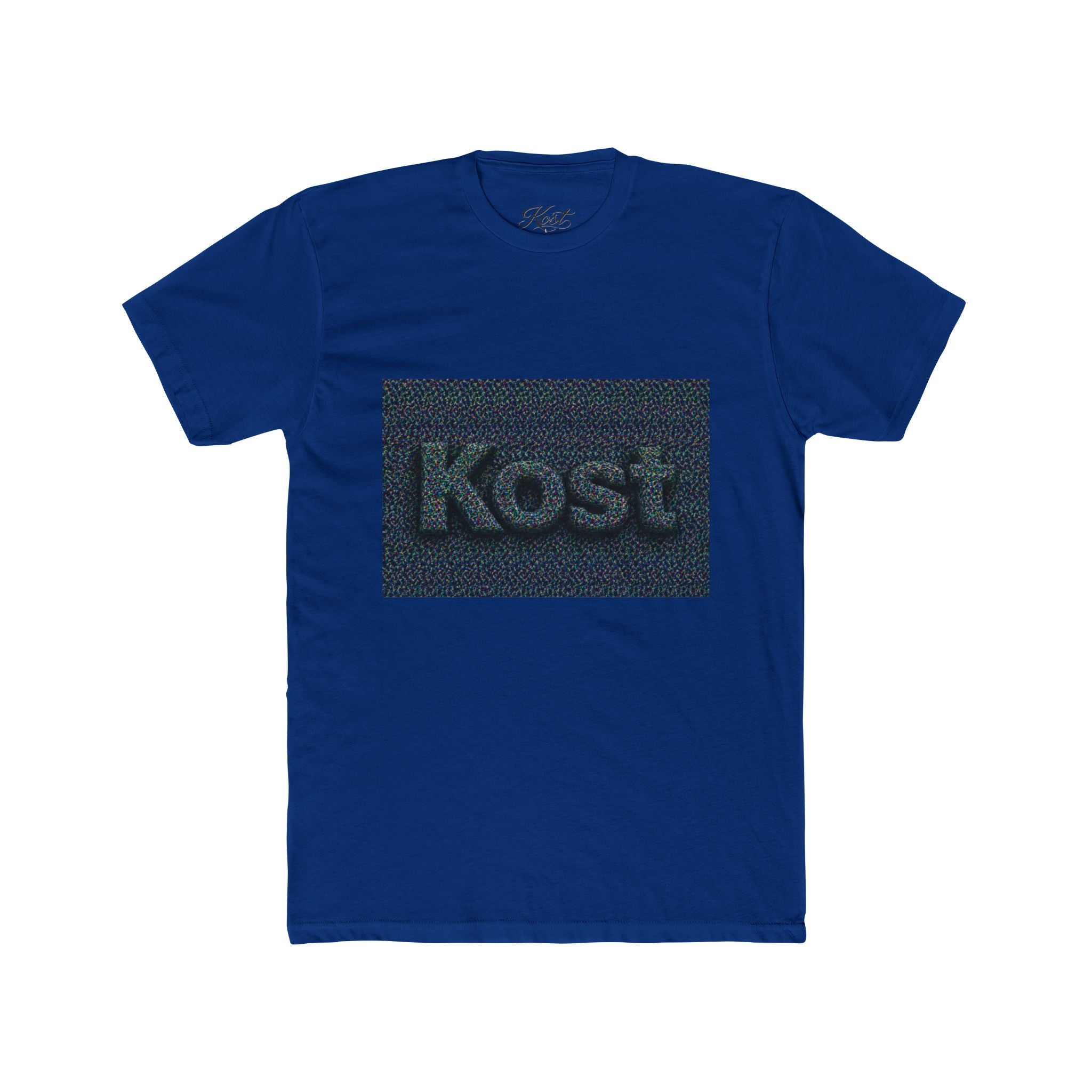 Kost Embroidered Logo Tee — Minimalist Cotton Crew T‑Shirt