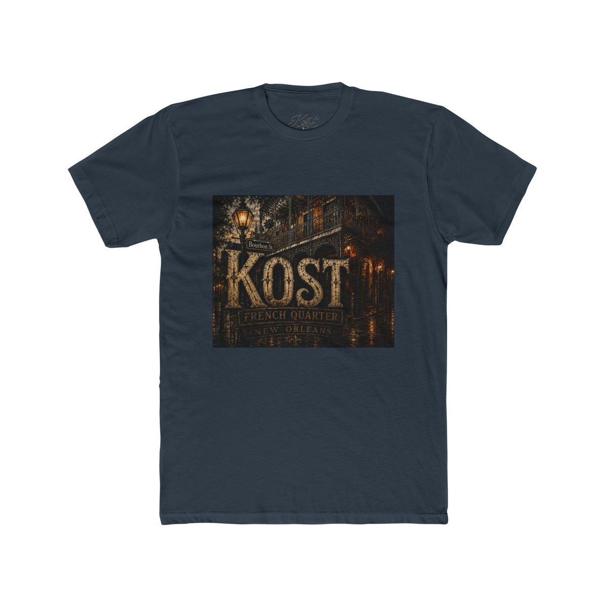 KOST Vintage Street Sign Tee — Rustic Urban Logo T-Shirt