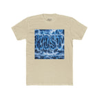 KOST Waterfall Graphic Tee — Blue Wave Texture Crew Shirt