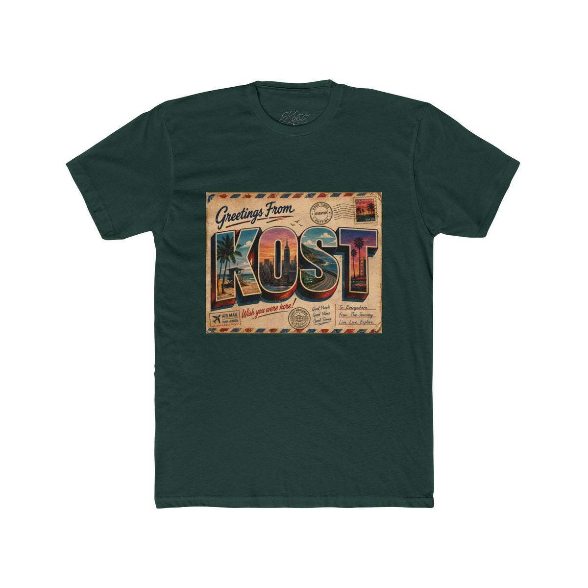 Greetings From KOST Vintage Postcard Tee