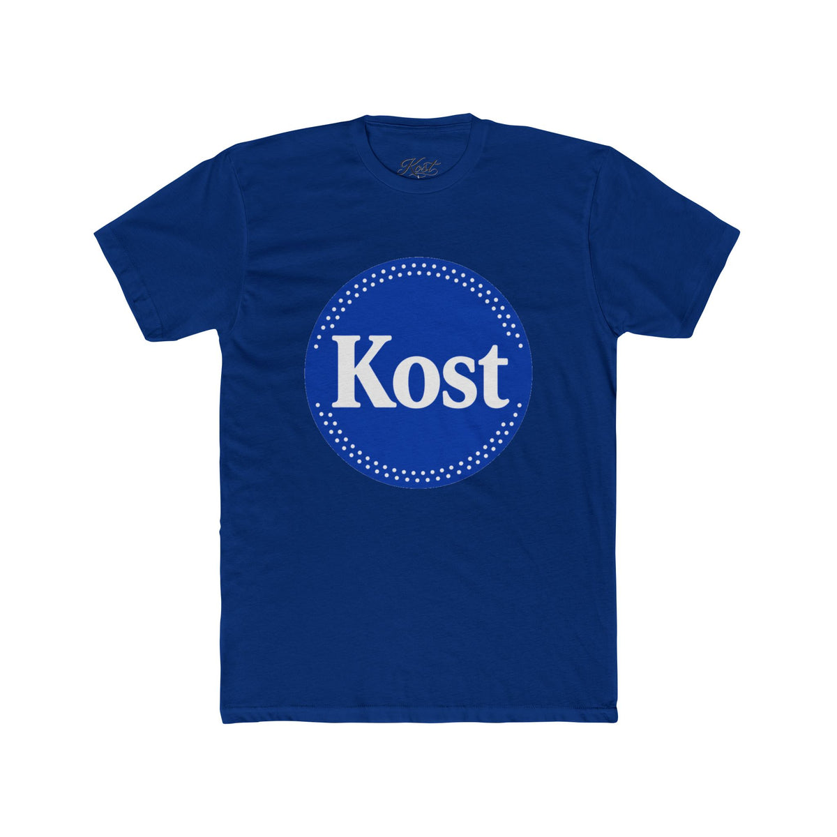 Kost Logo Tee — Vintage Blue Circle Graphic T‑Shirt