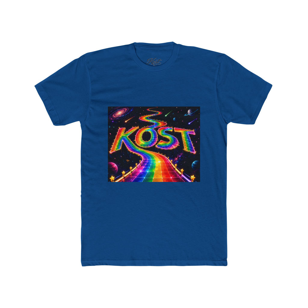 KOST Rainbow Road T-Shirt — Psychedelic Retro Cosmic Graphic Tee